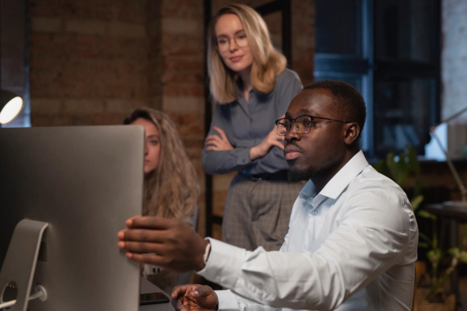 Strategic planning session with financial documents